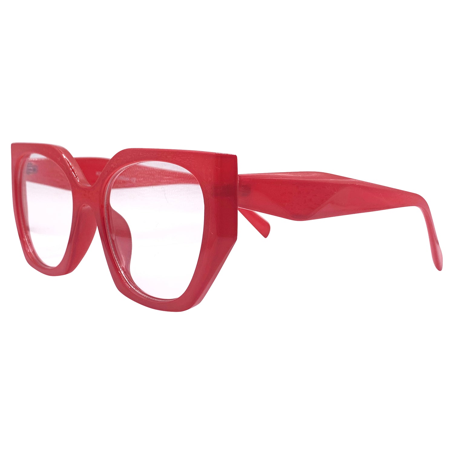 SHIRLEY TEMPLE Oversized Clear Glasses-Giant Vintage Eyewear