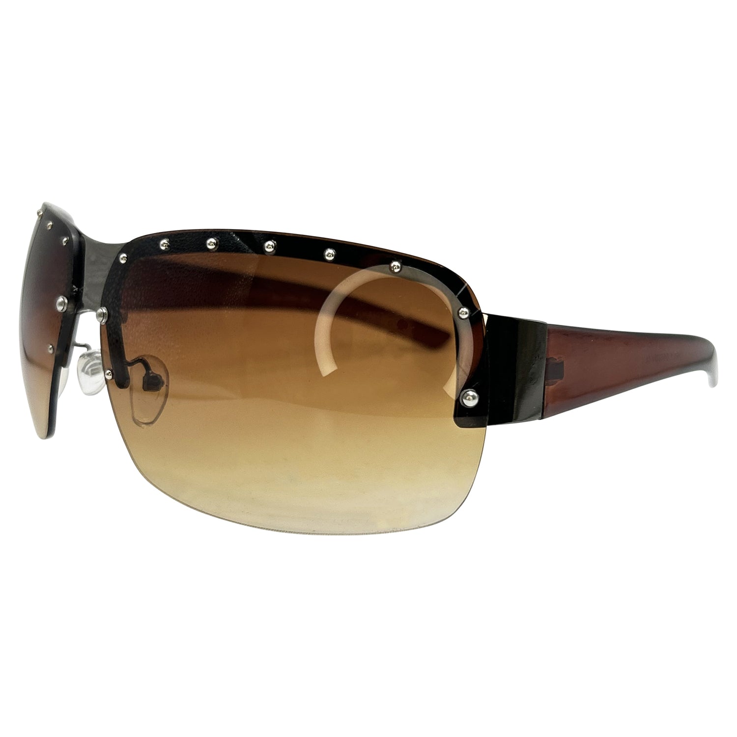 STARDOM Y2K Rimless Shield Sunglasses-Giant Vintage Eyewear