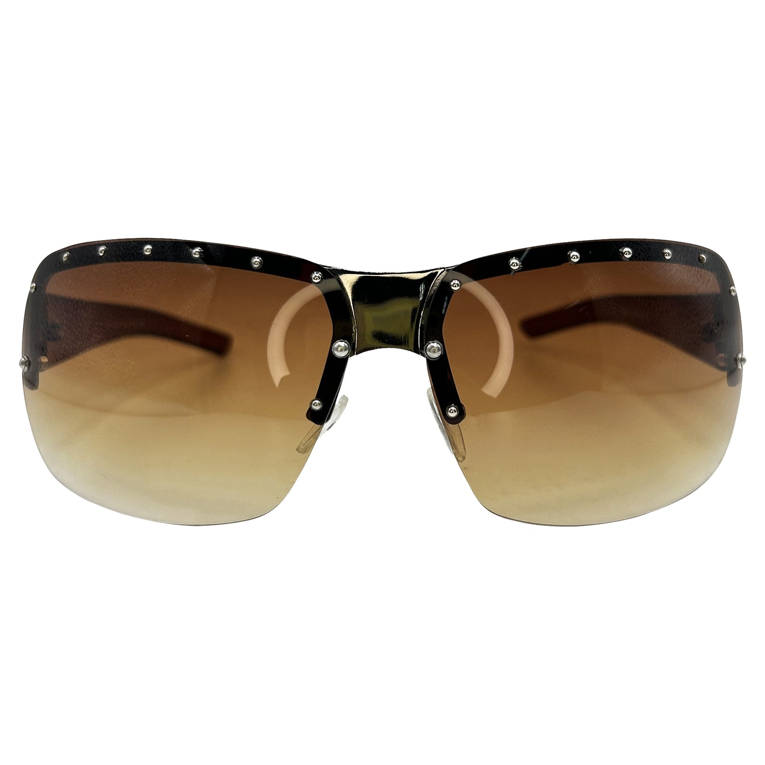 STARDOM Y2K Rimless Shield Sunglasses-Giant Vintage Eyewear
