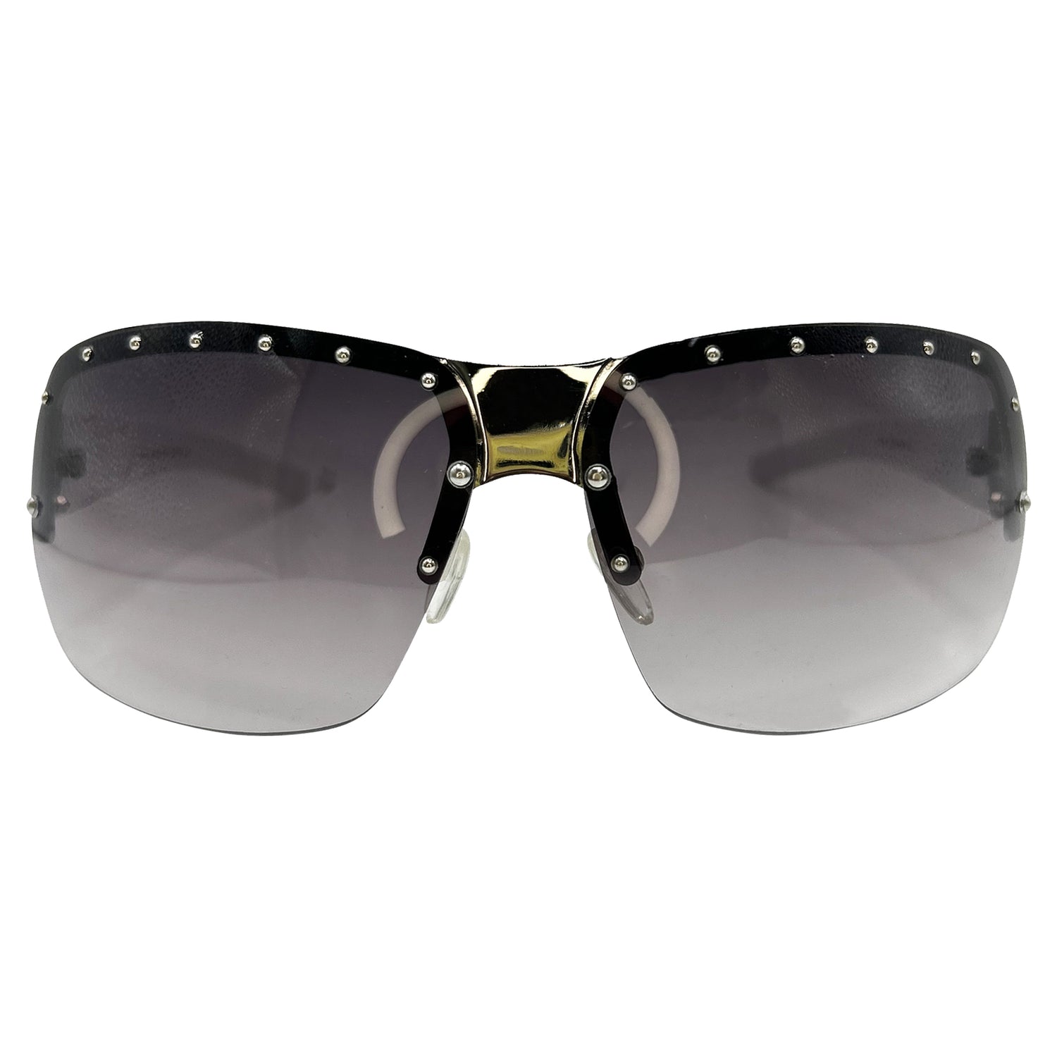 STARDOM Y2K Rimless Shield Sunglasses-Giant Vintage Eyewear