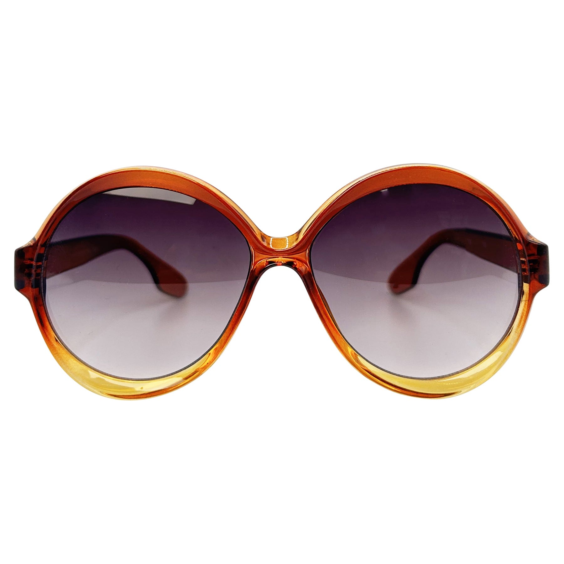 boho chic retro sunglasses with a round oversized colorful style frame