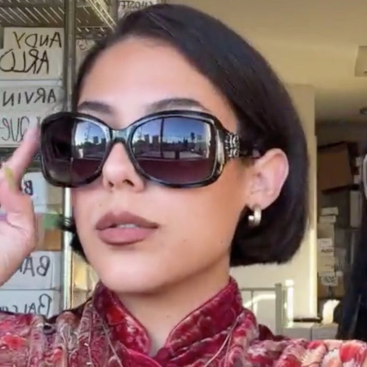PAPARAZZI Square Y2K Sunglasses-Giant Vintage Eyewear