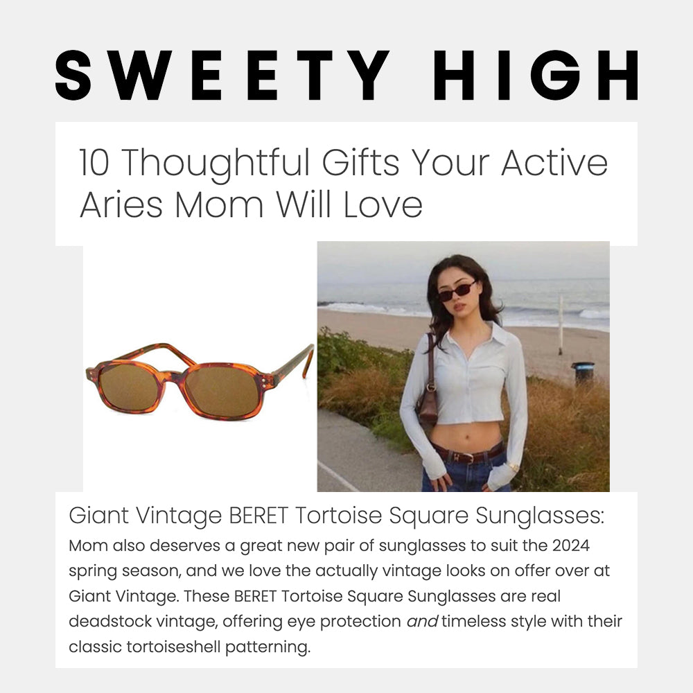 Giant Vintage sunglasses in Sweety High article featuring Beret sunglasses