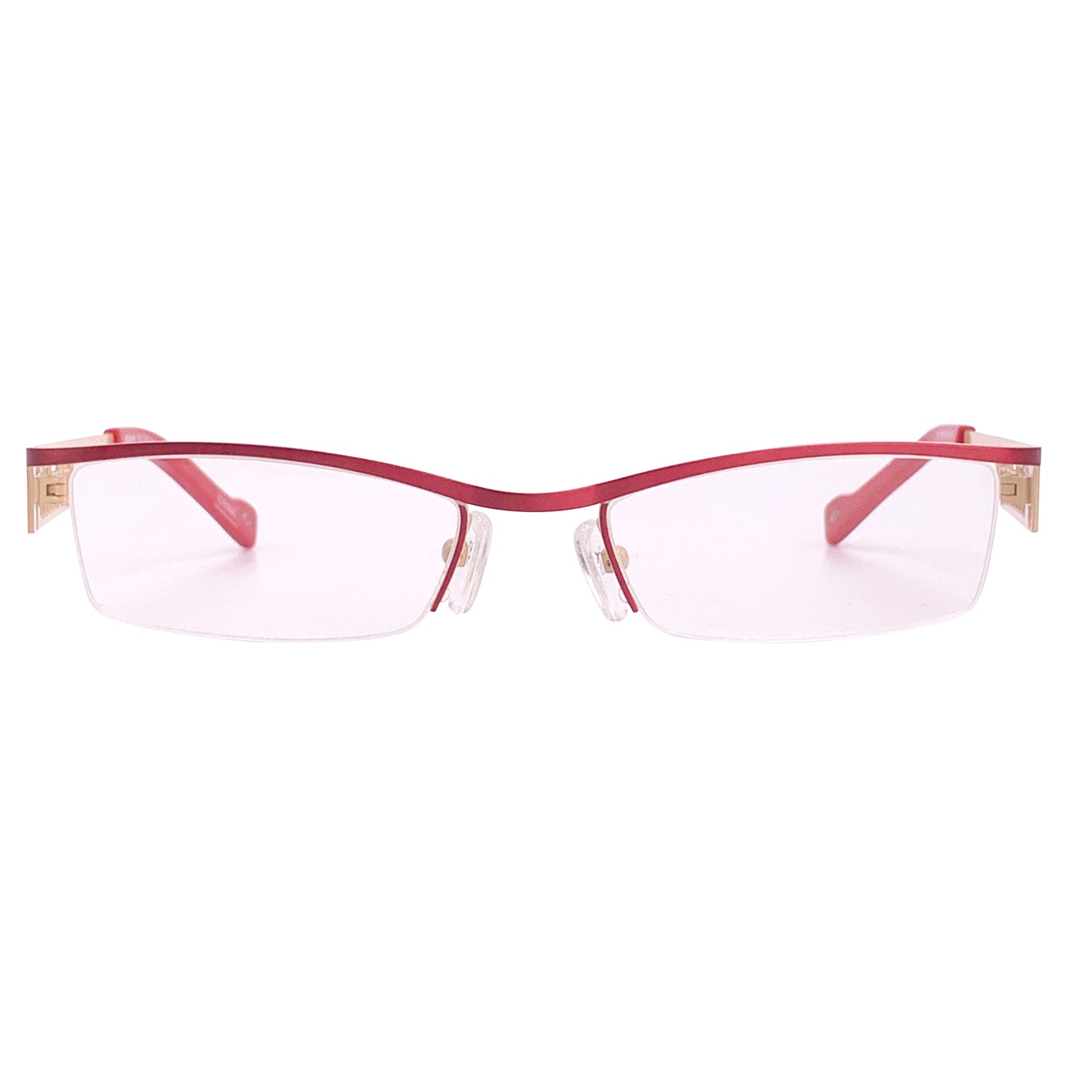 CACHE *new colors* Clear Bayonetta Office Core GlassesRed-Giant Vintage Eyewear