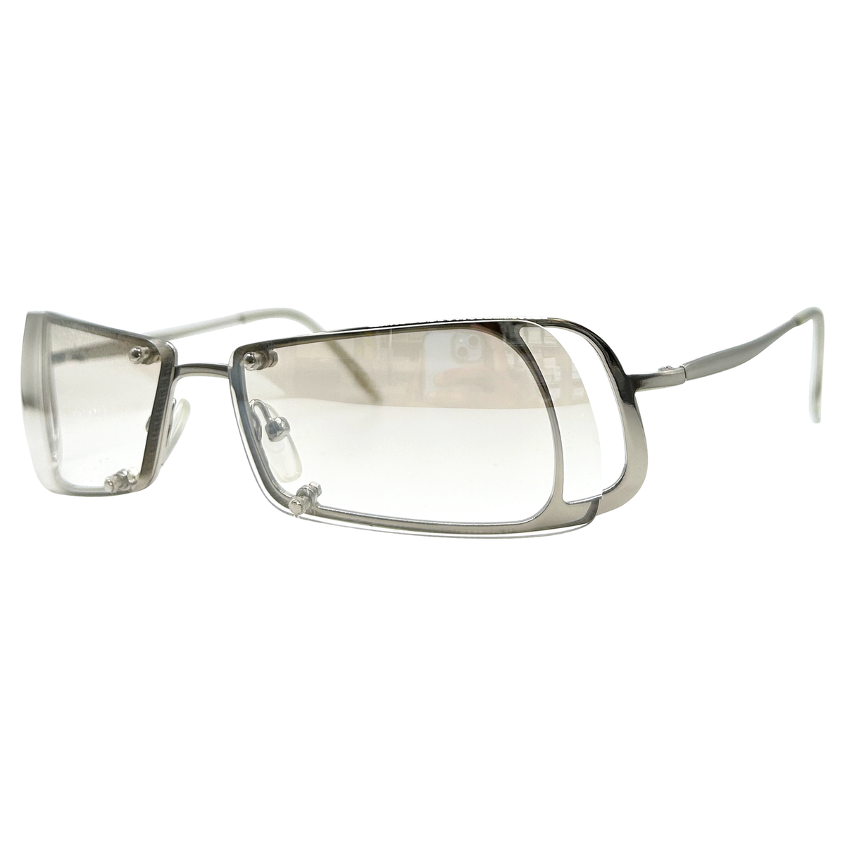 VIVRANT Y2K SunglassesSilver/Flash-Giant Vintage Eyewear