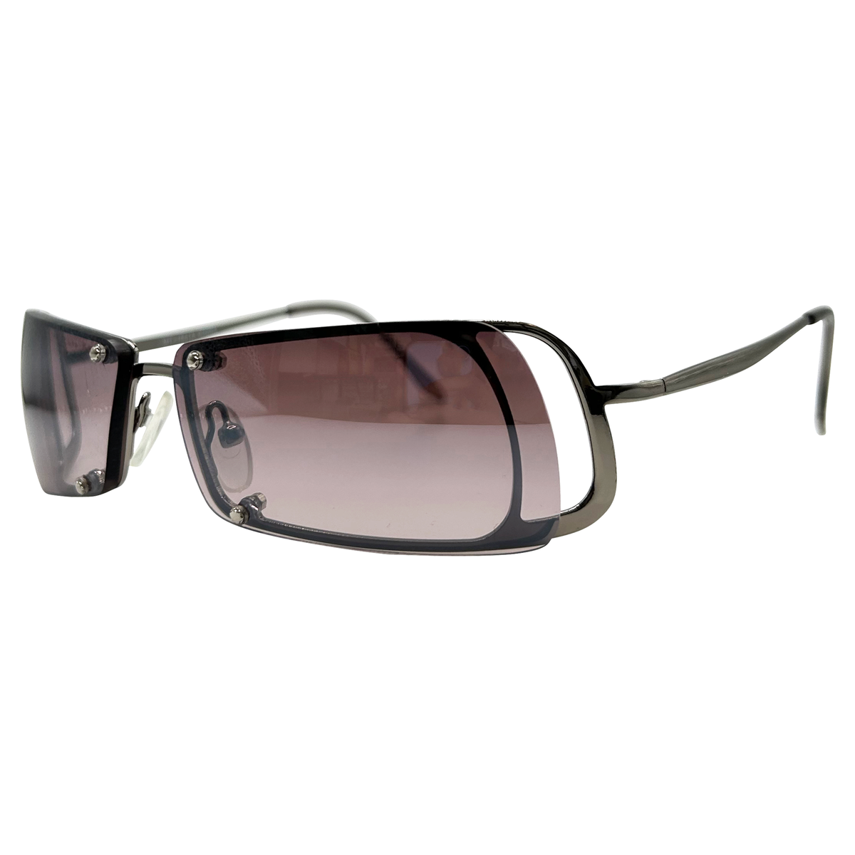 VIVRANT Y2K SunglassesGunmetal/Smoke-Giant Vintage Eyewear