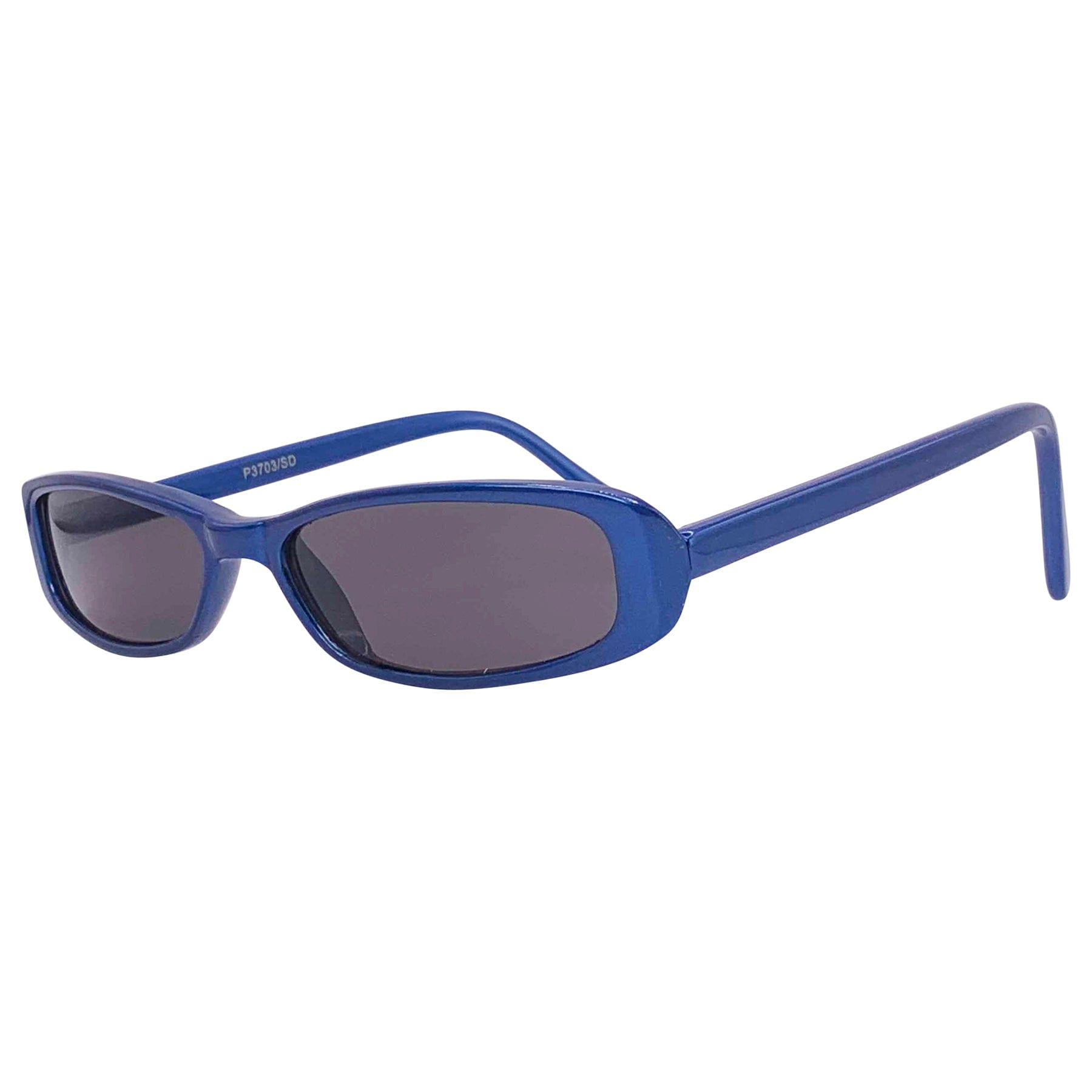 blue small vintage sunglasses women