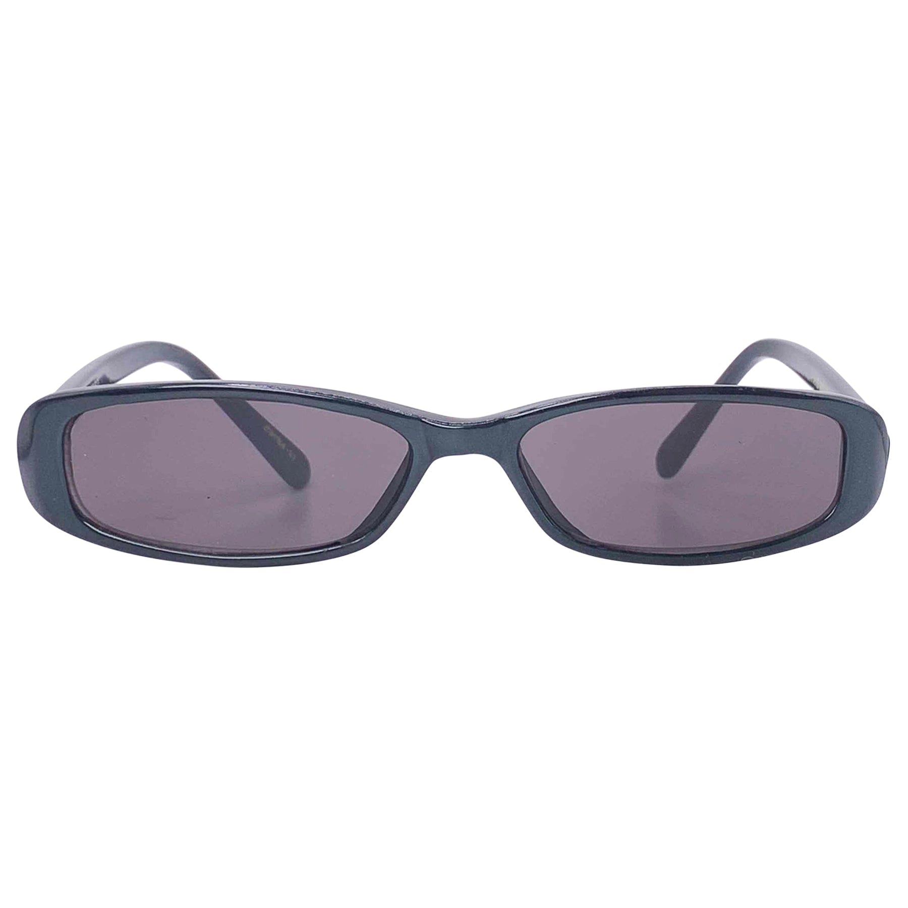 90s vintage look sunglasses with a navy colored frame