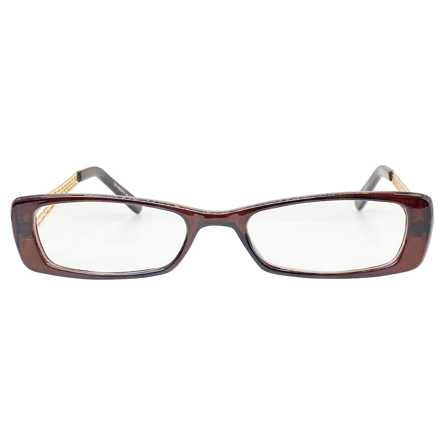 90s style vintage glasses with a rectangular shape