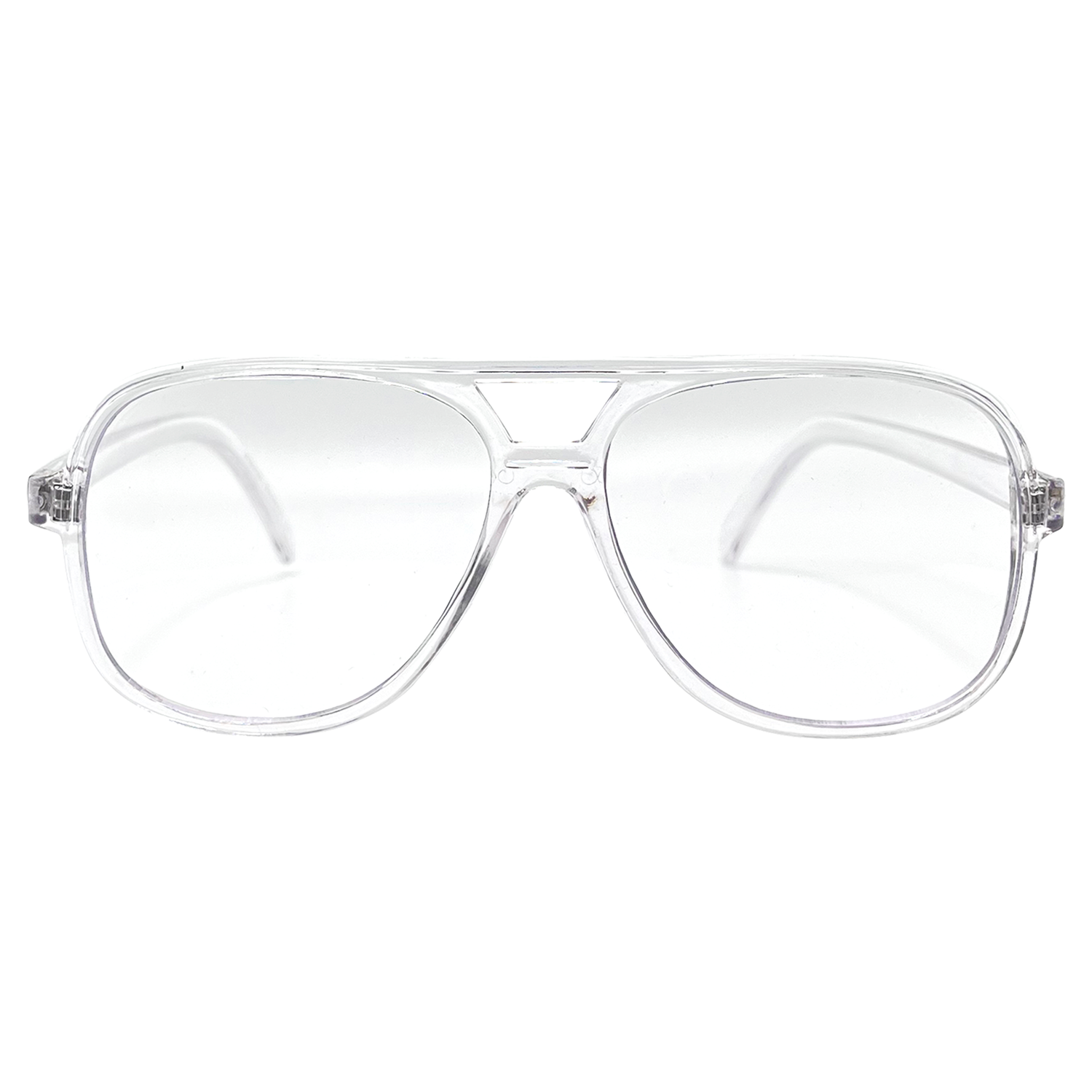 YBOR Crystal Clear Aviator Glasses-Giant Vintage Eyewear