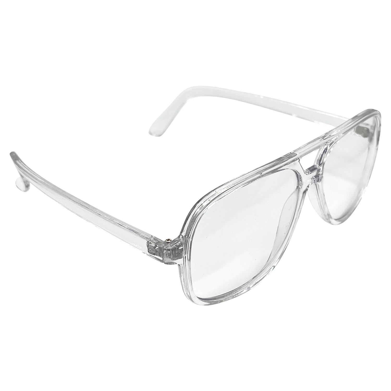 YBOR Crystal Clear Aviator Glasses-Giant Vintage Eyewear