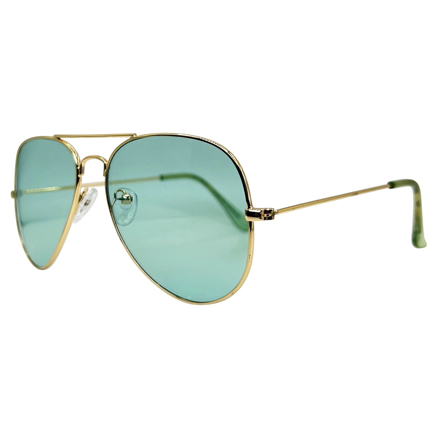 ZISSOU Colorful Aviator SunglassesGreen-Giant Vintage Eyewear