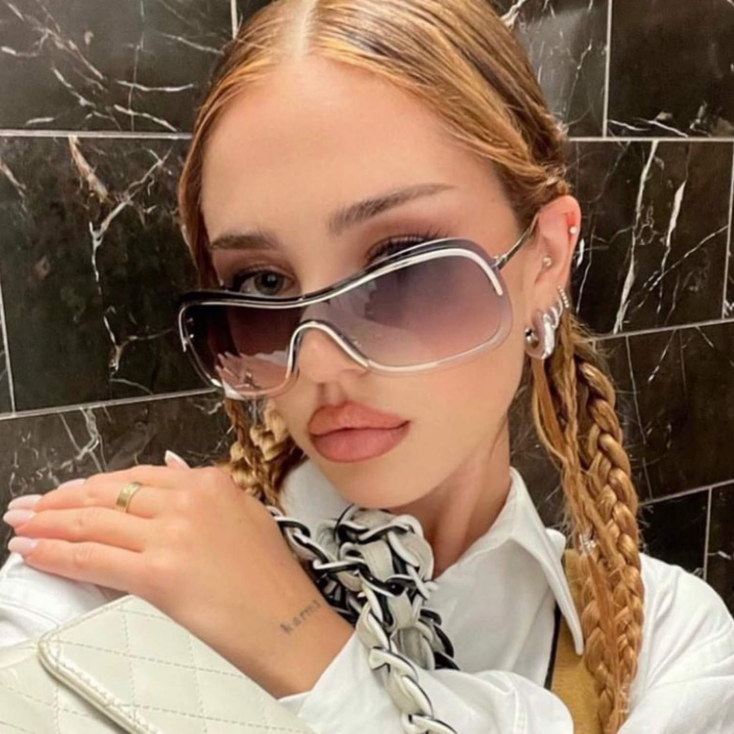 REDS Smoke 70s Retro Sunglasses *As Seen On: Chloe Bailey*-Giant Vintage Eyewear