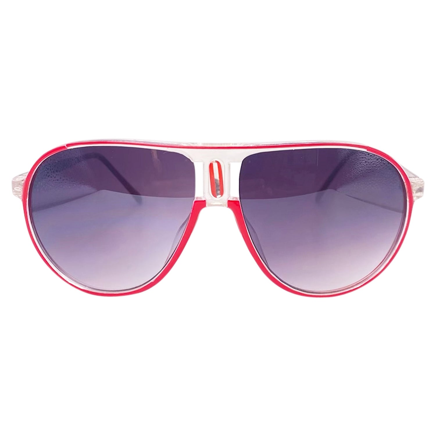 PARTY ROCK Neon Aviator SunglassesRed-Giant Vintage Eyewear