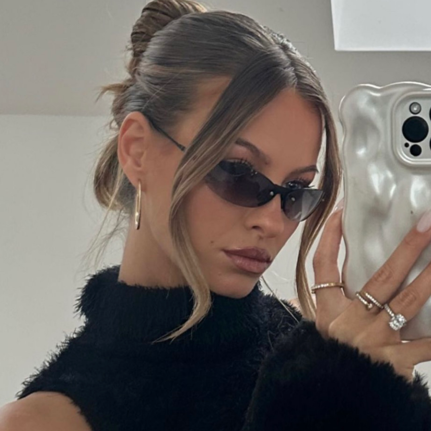WINNIE Rimless Sunglasses-Giant Vintage Eyewear