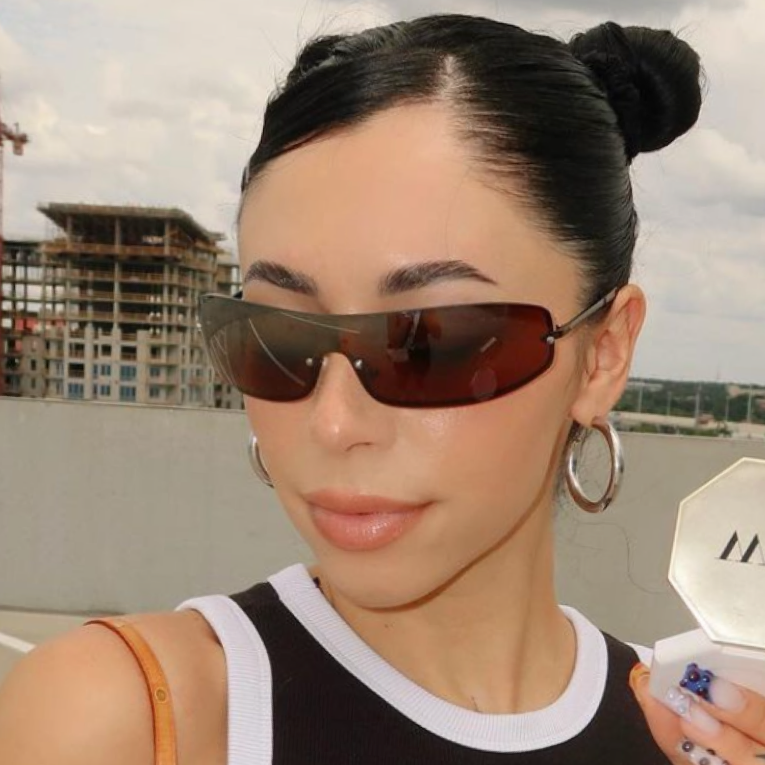 UNDERCOVER Futuristic Wraparound Sunglasses-Giant Vintage Eyewear
