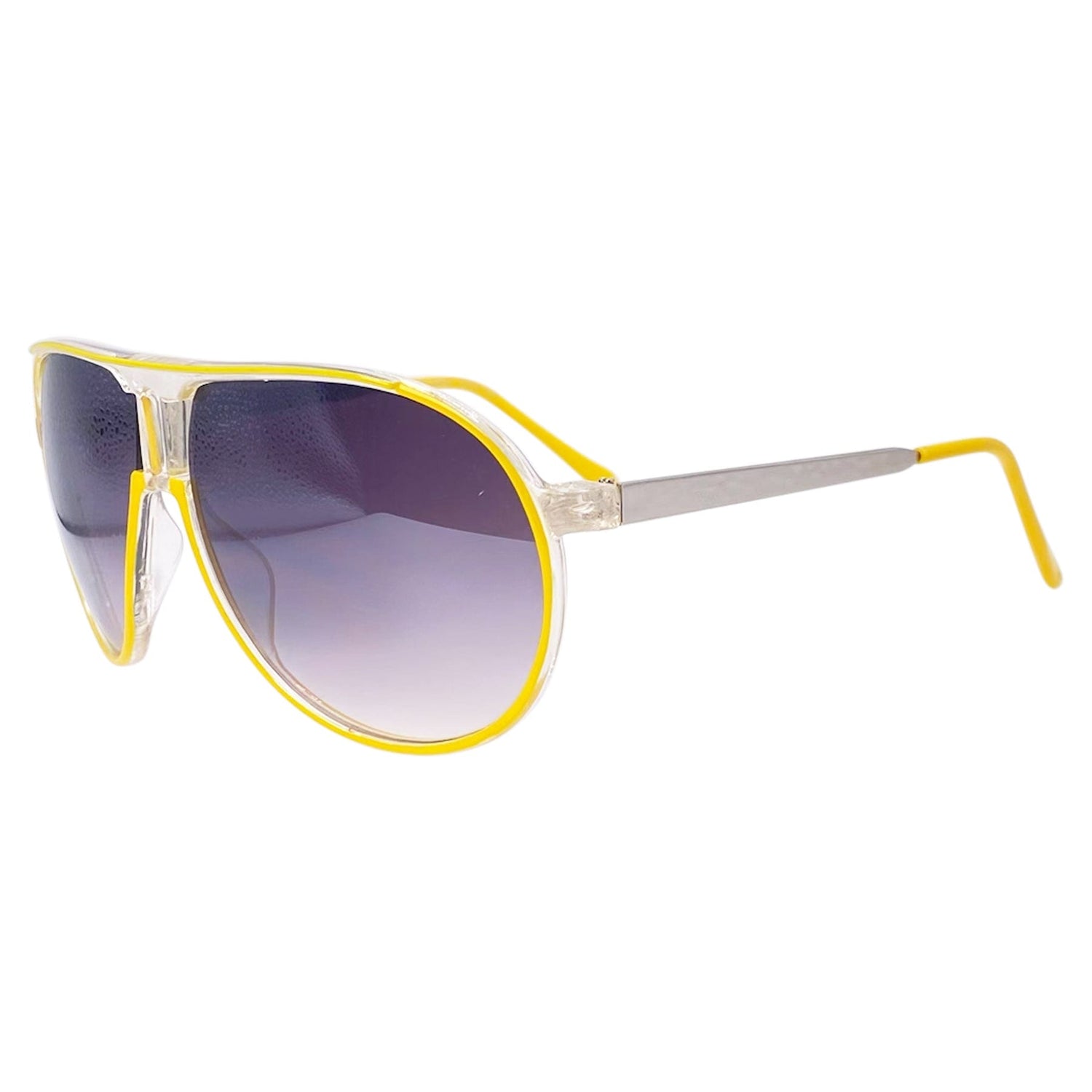 PARTY ROCK Neon Aviator SunglassesYellow-Giant Vintage Eyewear