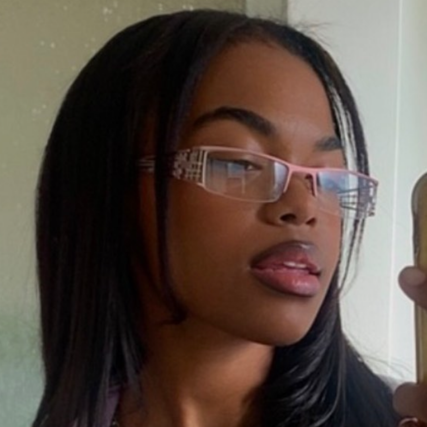 THAT B*TCH Clear Square 90s Glasses | Premium-Giant Vintage Eyewear
