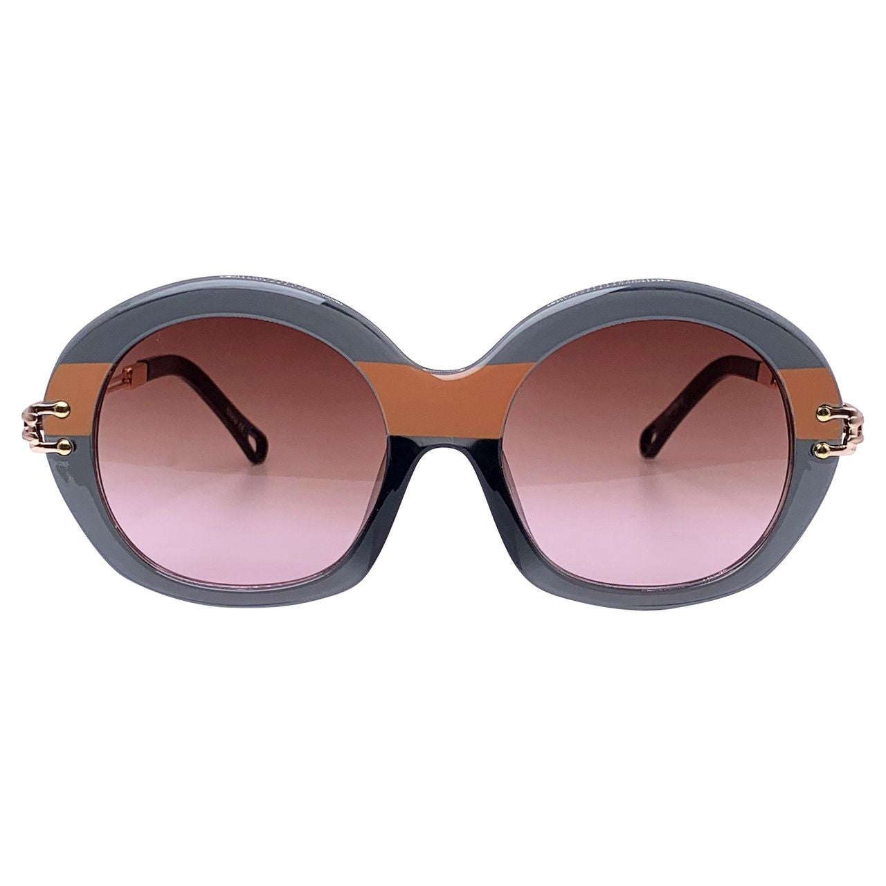 STRIPES Boho SunglassesPeach-Giant Vintage Eyewear