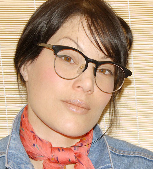 Shop Mortimer Black Vintage Clear Browline Glasses for Women