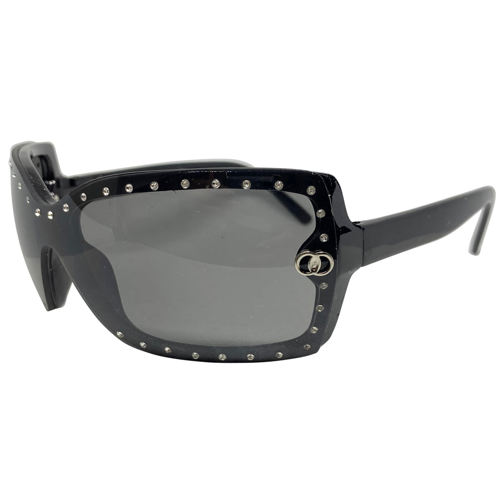 ANGELES Super Dark Y2K Square Sunglasses-Giant Vintage Eyewear