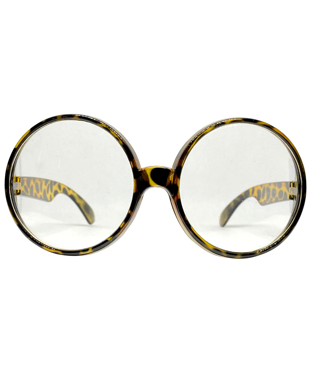 Shop BANANAS demi/clear oversize round clear glasses for women
