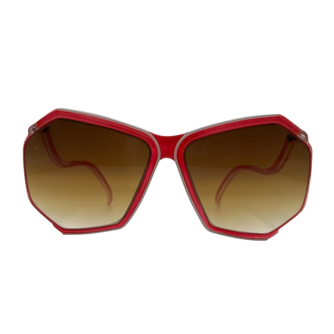 BOOGIE Red 80s Sunglasses-Giant Vintage Eyewear