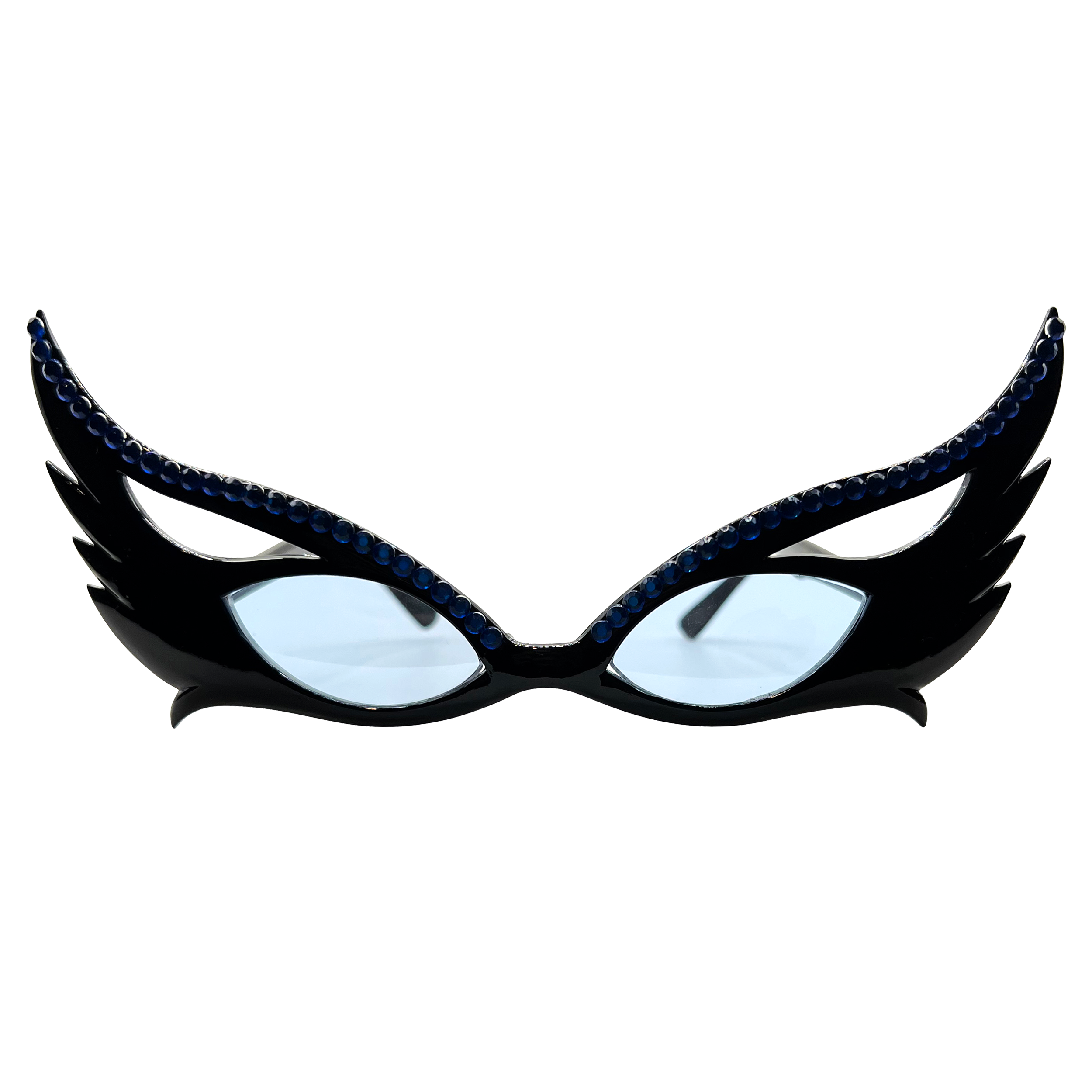 BUNNY Black/Blue Cat-Eye Sunglasses