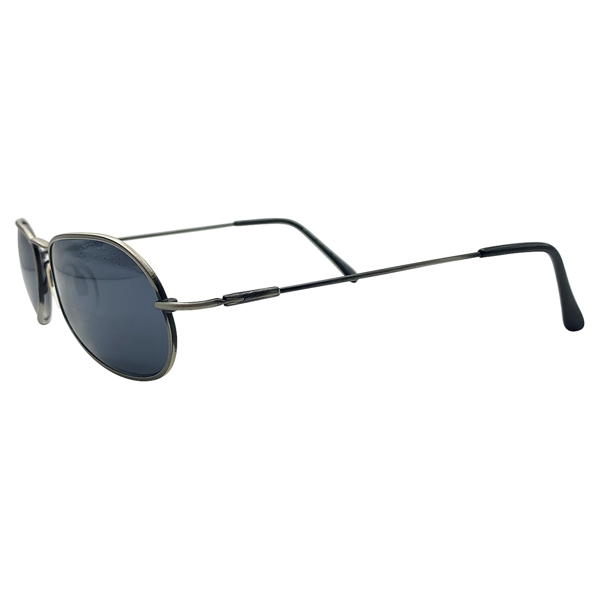 CAPONE Steel Round Sunglasses-Giant Vintage Eyewear