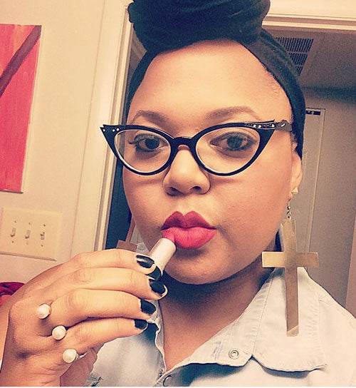 Black and clear cat eye glasses shop