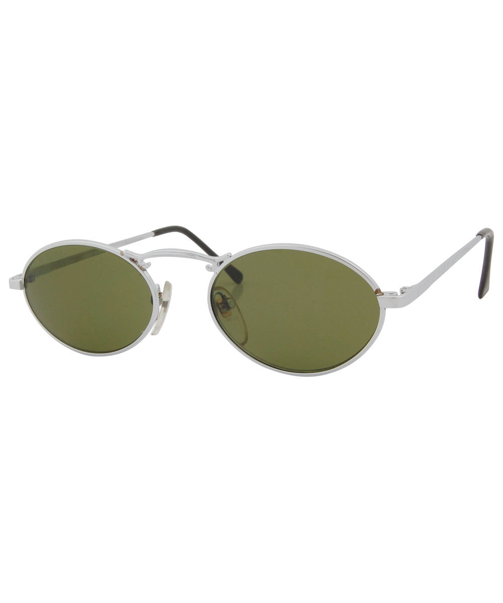 clover silver green sunglasses