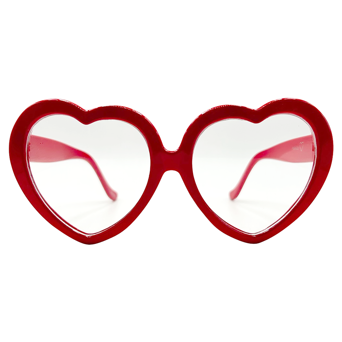 Red heart shaped glasses sales