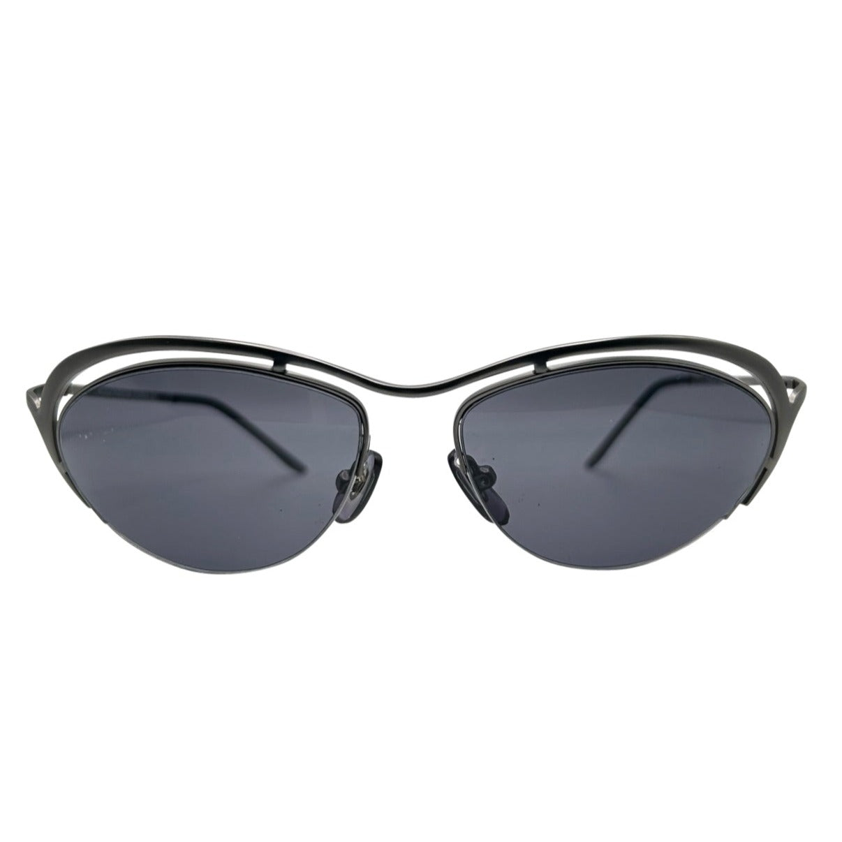 DIMENSIONS Futuristic SunglassesGunmetal/Super Dark-Giant Vintage Eyewear