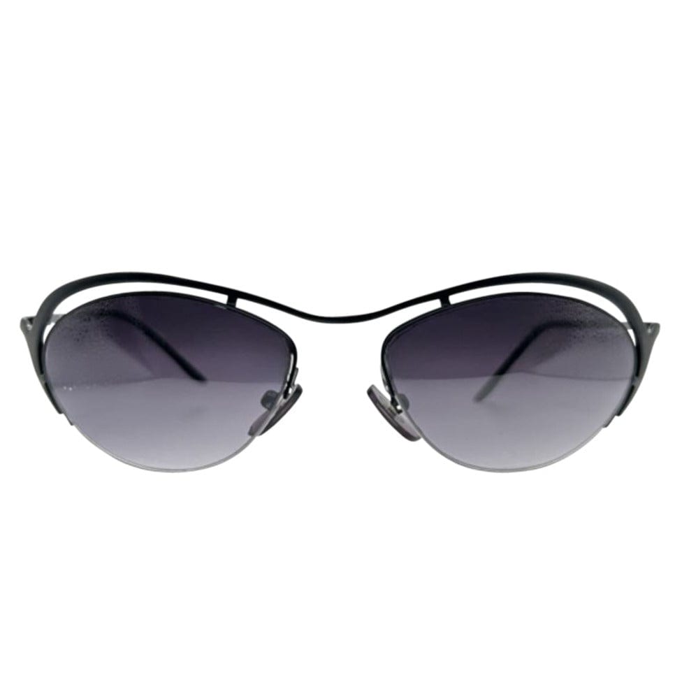 DIMENSIONS Futuristic SunglassesBlack/Smoke-Giant Vintage Eyewear