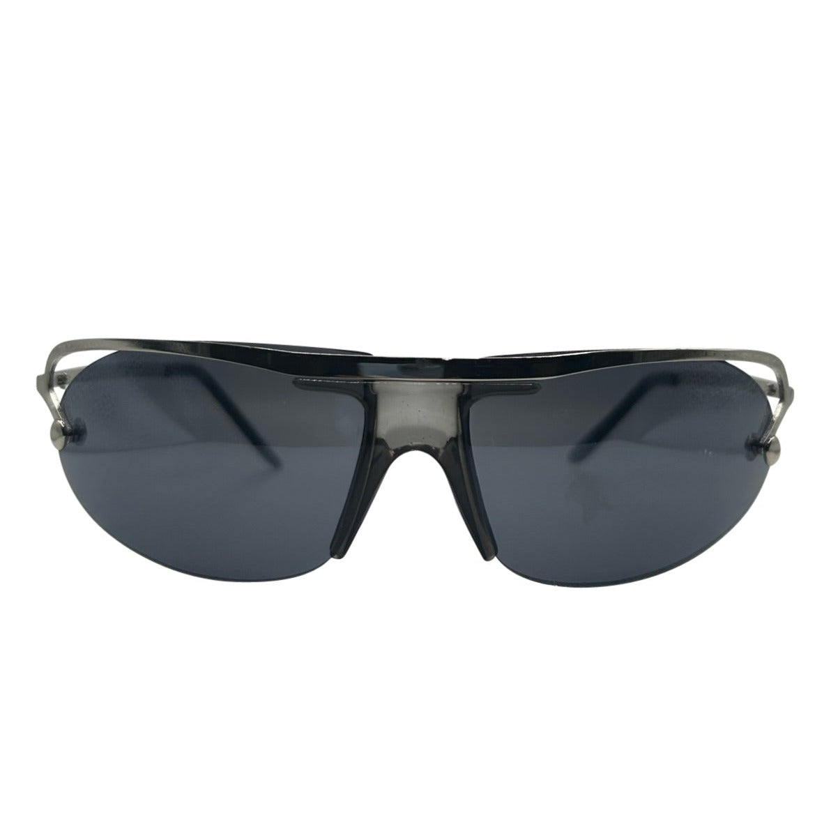ENTERPRISE Silver Grey/Super Dark Sports Sunglasses-Giant Vintage Eyewear