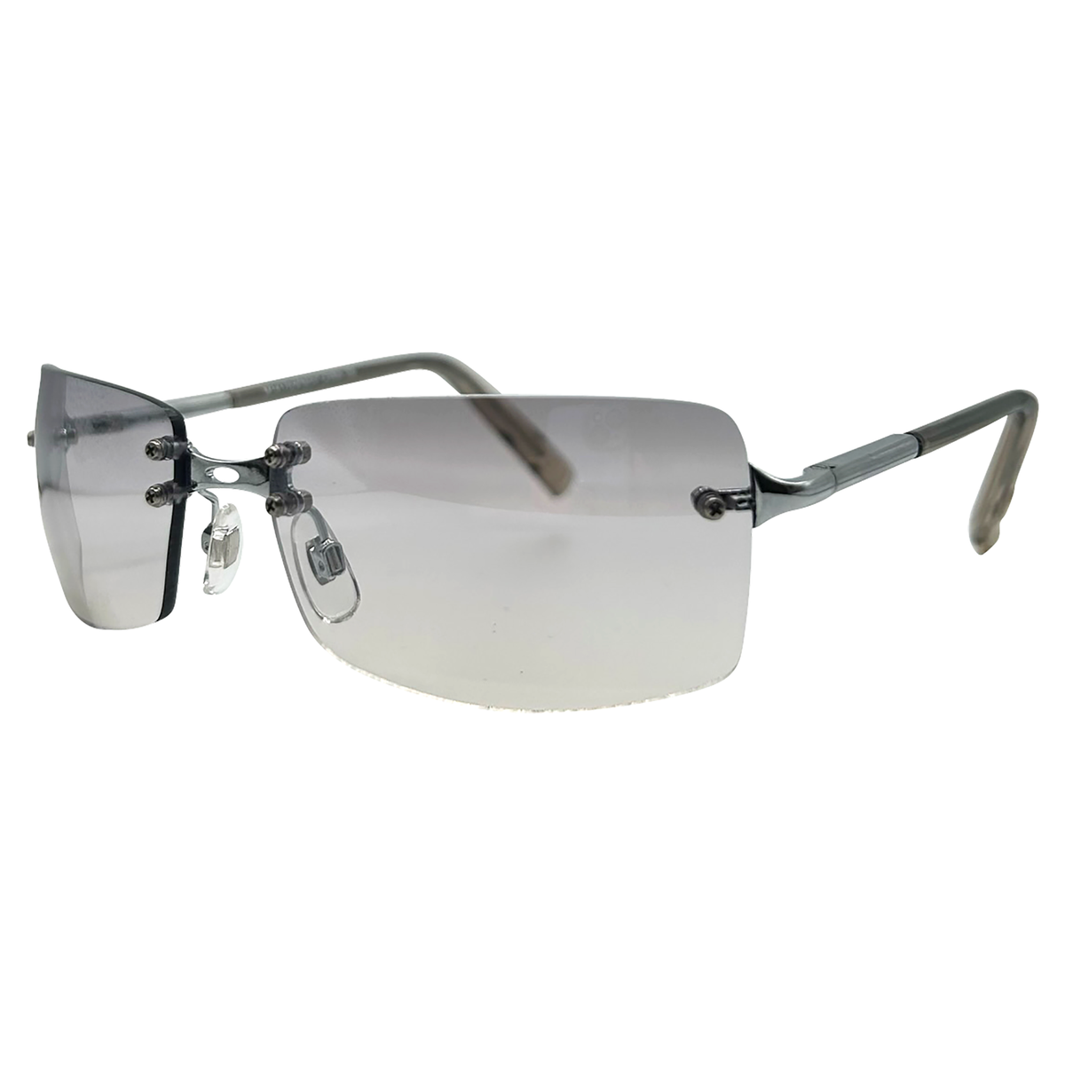 GLITTER Rimless Sunglasses-Giant Vintage Eyewear