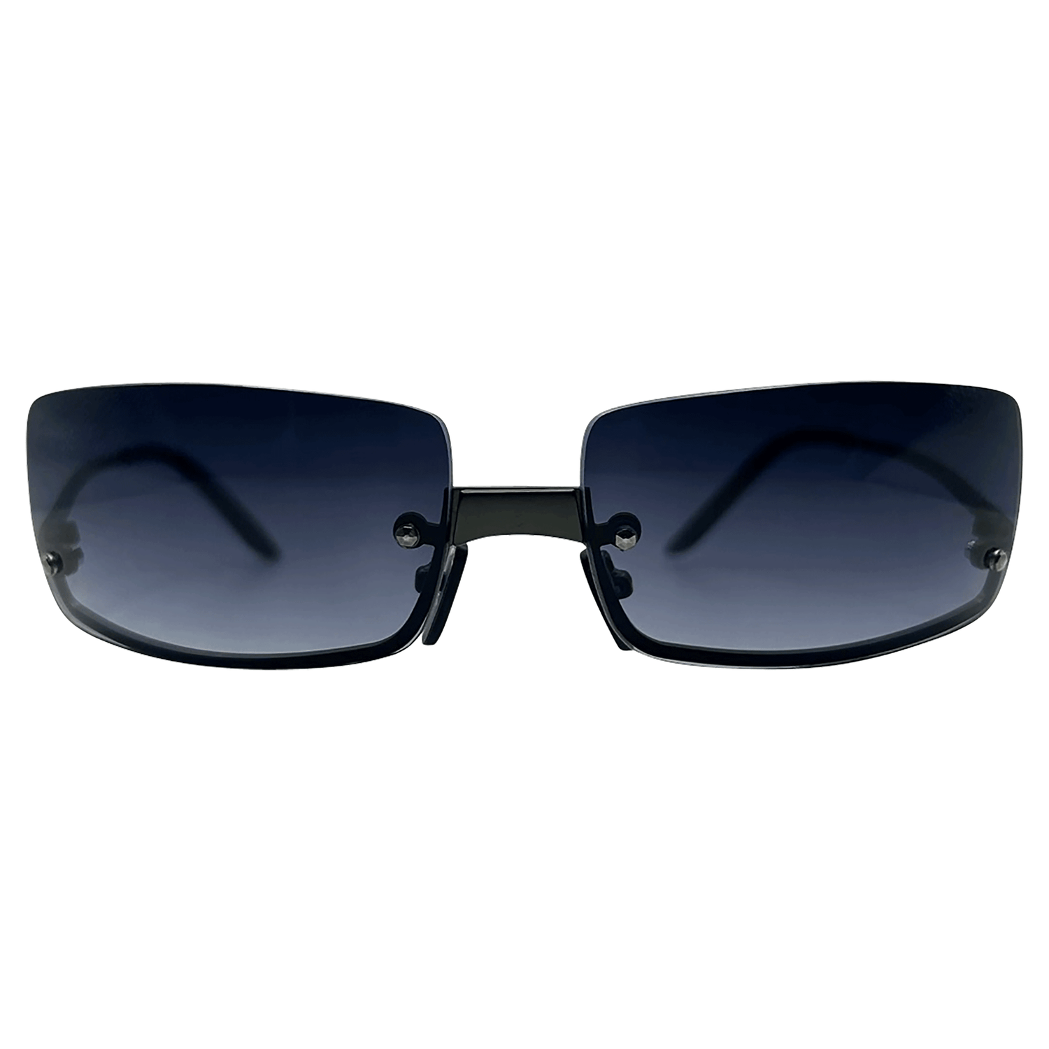GLOSSY Rimless Square SunglassesSuper Dark-Giant Vintage Eyewear