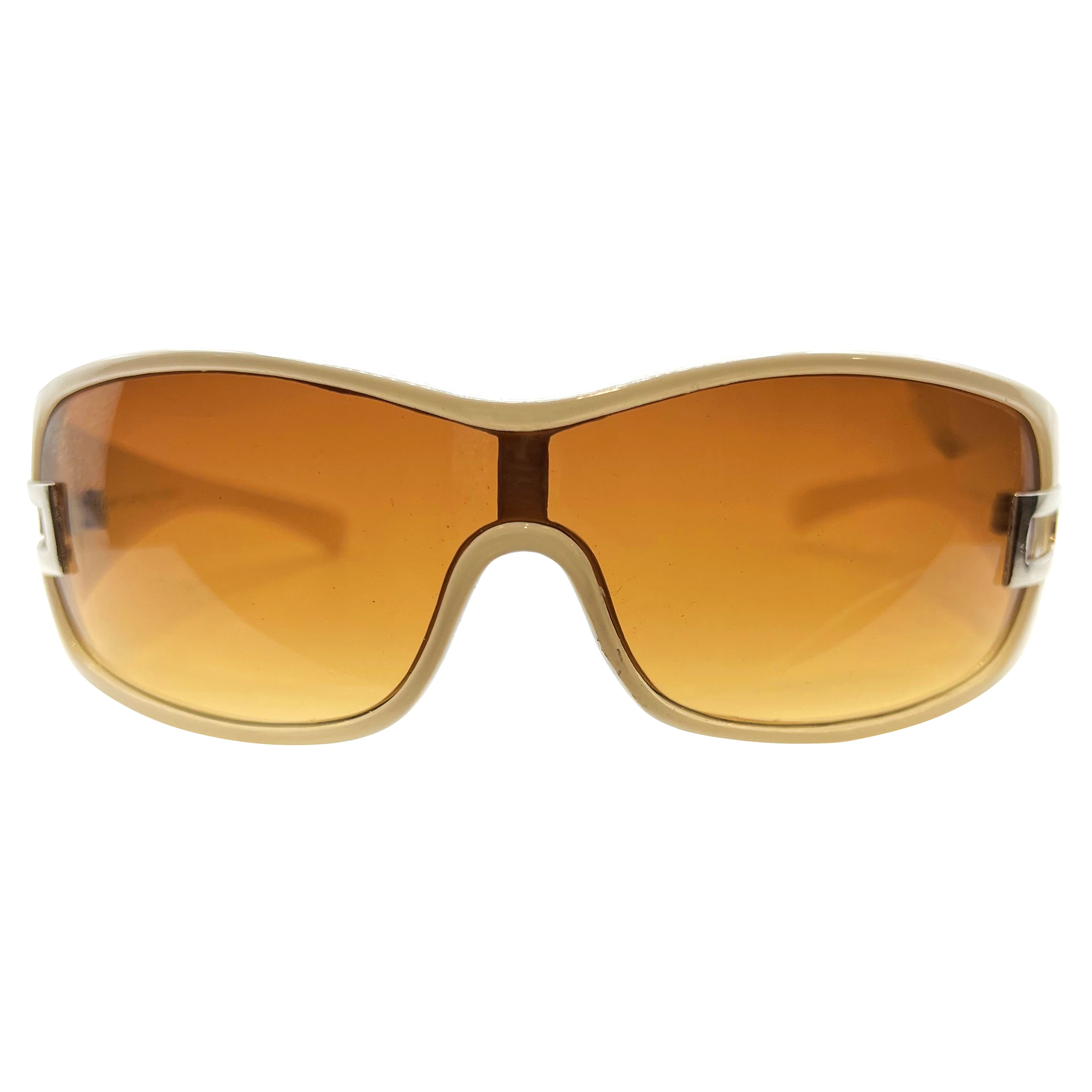 小物  sunglasses archive Gold frame Logo GOODIE Sport Shield Sunglasses – Giant Vintage Eyewear