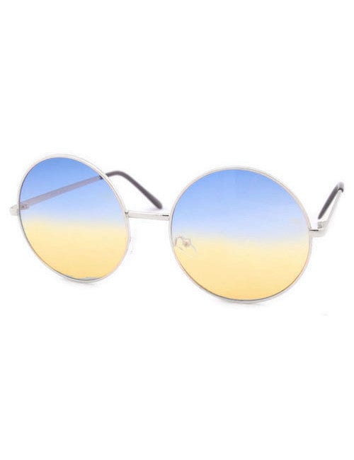 hotcakes blue yellow sunglasses