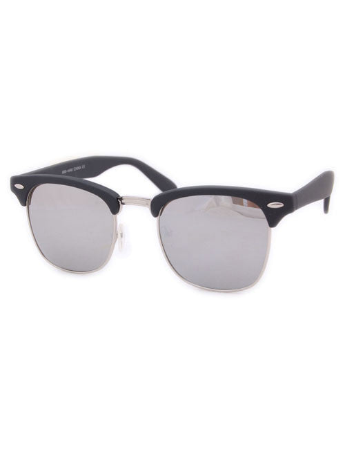 Mirrored top browline sunglasses