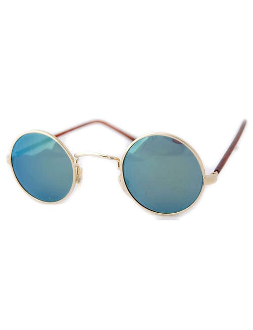 moon gold aqua sunglasses
