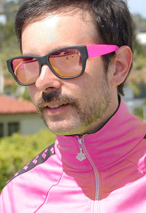 Shop Vacation Pink Vintage Mirrored Sunglasses for Men
