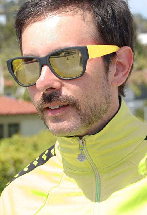 Mens yellow frame sunglasses 2025