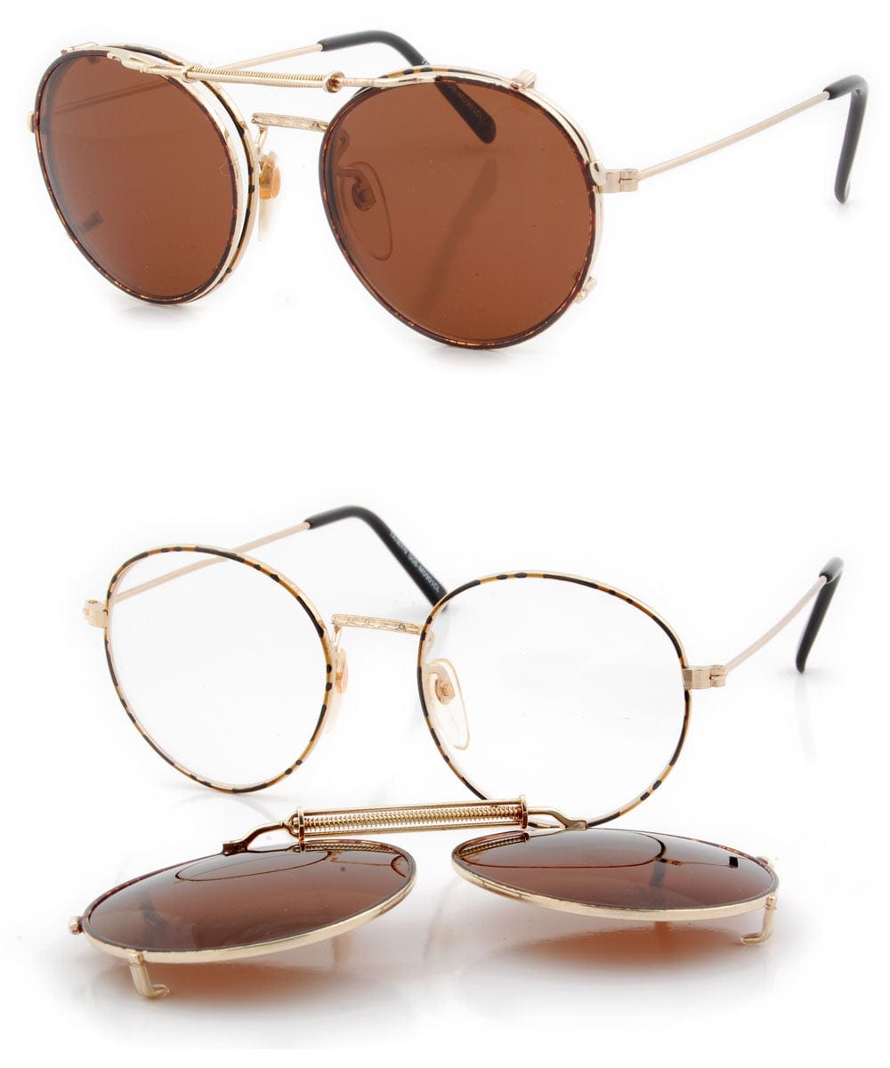 notting gold brown sunglasses