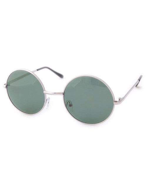 pong silver green sunglasses