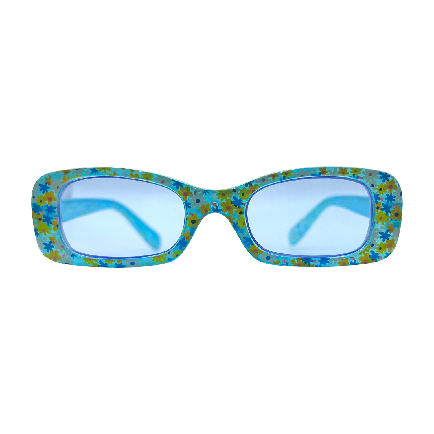 Kids ⭐️ POSIES Blue Flower/Blue Square-Giant Vintage Eyewear