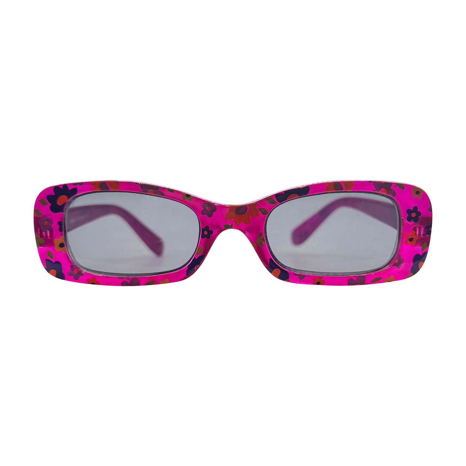 Kids ⭐️ POSIES Magenta Purple Flower/Super Dark Square-Giant Vintage Eyewear