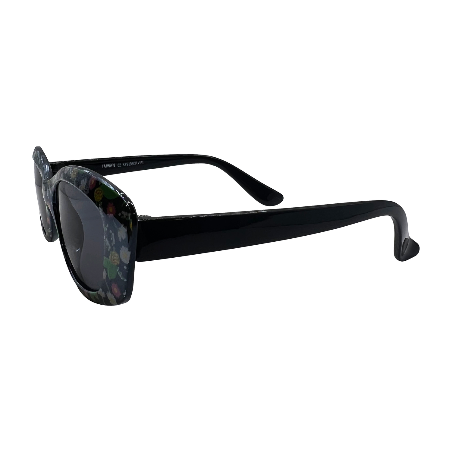 Kids ⭐️ PRINCESS Black Leaves/Super Dark Square-Giant Vintage Eyewear