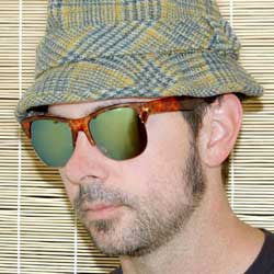 Shop REFLECTOR demi vintage mirrored sunglasses for men