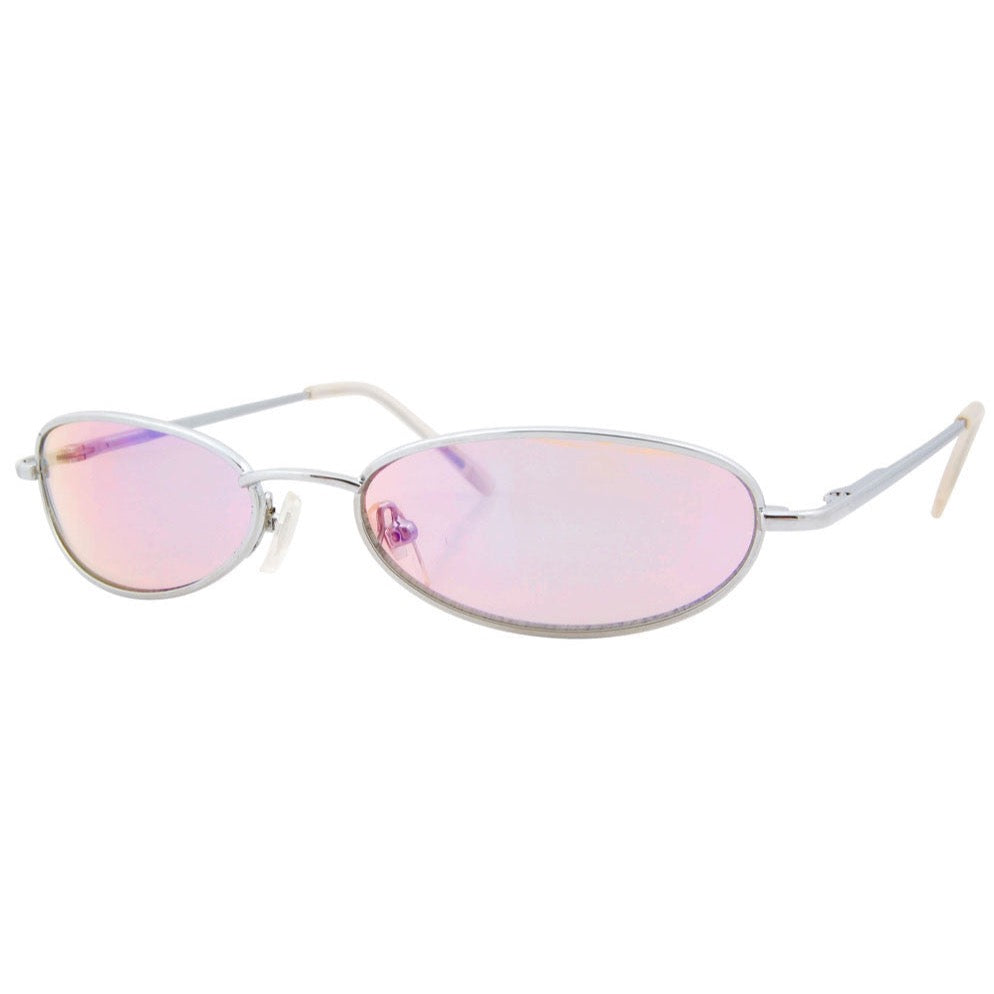 Shop ROXBURY pinkflash vintage oval sunglasses for women Giant